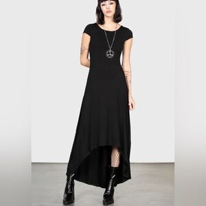 bell sleeve dress 70s style maxi 70s Style Boho Skirt with Bell Sleeve Top Blue/Brown / Skirt Only / One Size